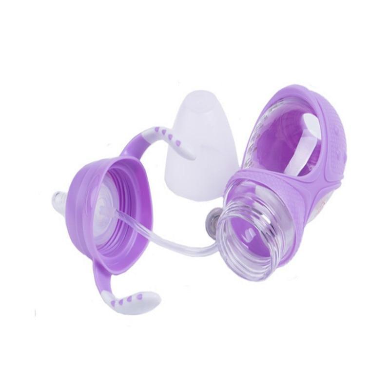 Infant Silicone Glass Feeding Bottle
