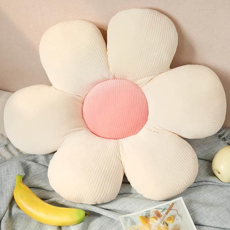 Stuffed Six Petal Sunflower Pillow