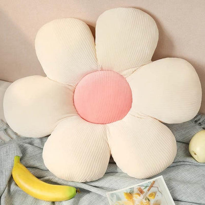 Stuffed Six Petal Sunflower Pillow