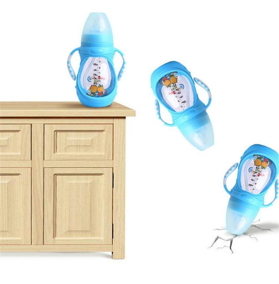 Infant Silicone Glass Feeding Bottle