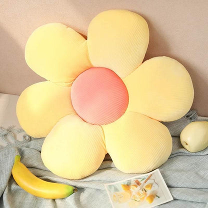 Stuffed Six Petal Sunflower Pillow