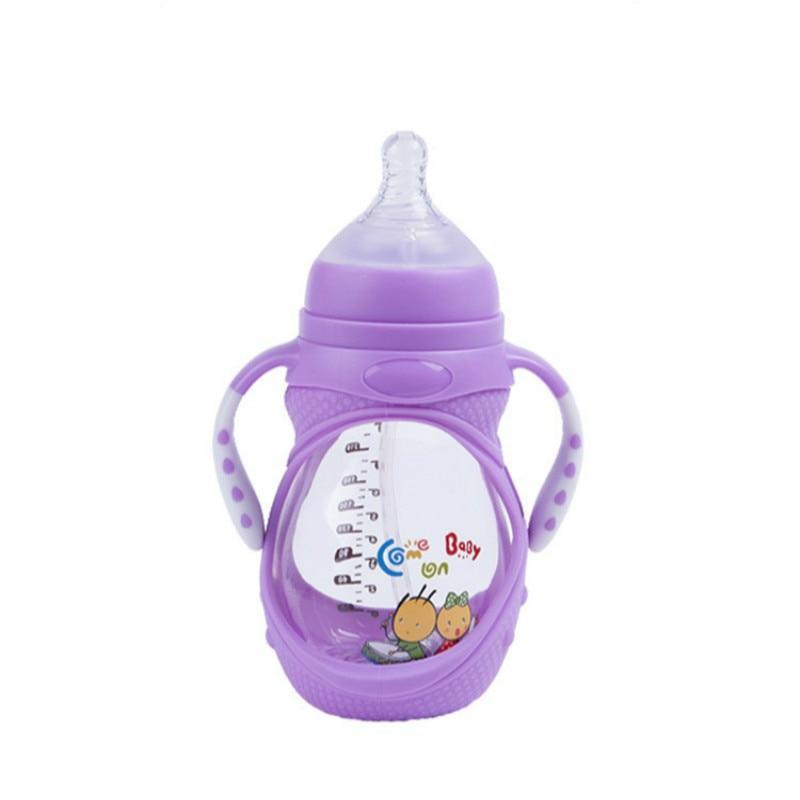 Infant Silicone Glass Feeding Bottle