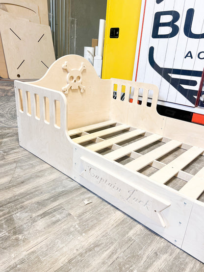 Captain Jack Pirate Ship Toddler Bed
