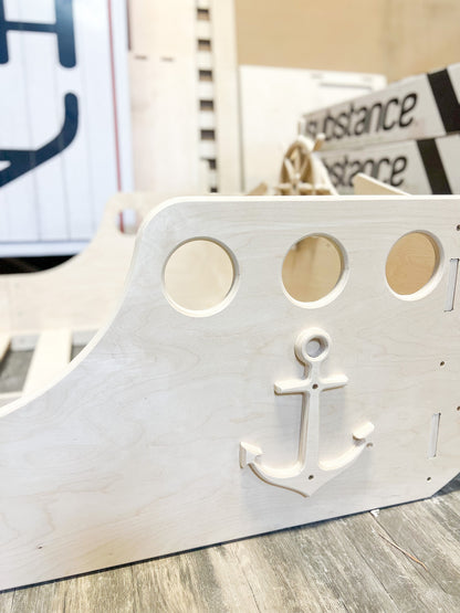 Captain Jack Pirate Ship Toddler Bed