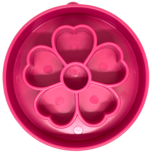 Flower Slow Feeder Dog Bowl