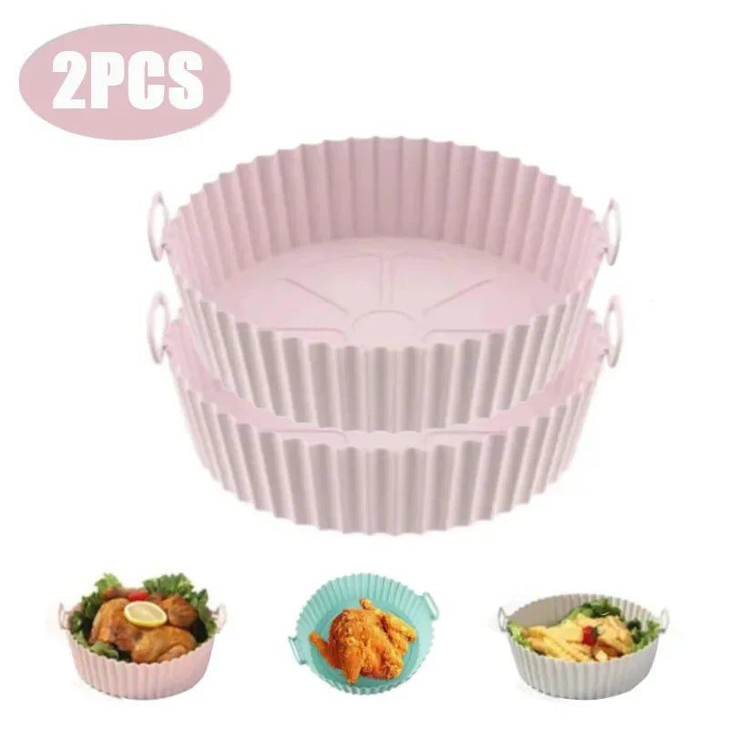 Air Fryer Silicone Basket Reusable Container