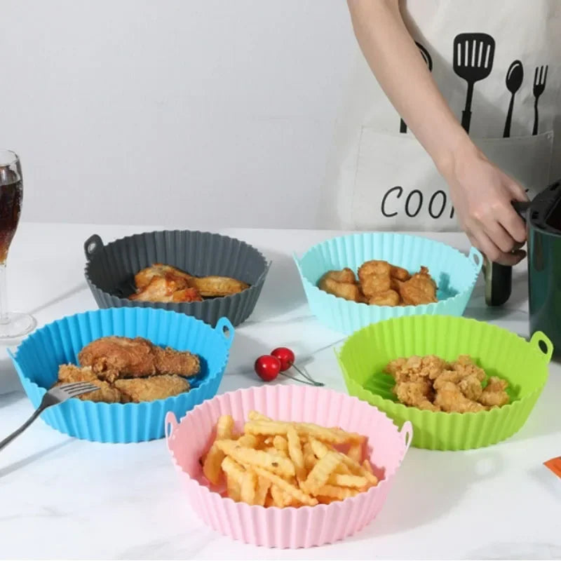 Air Fryer Silicone Basket Reusable Container