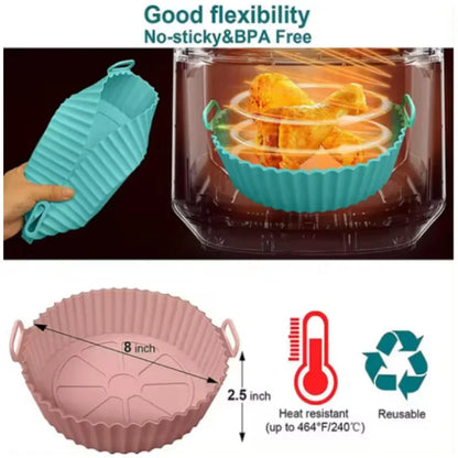 Air Fryer Silicone Basket Reusable Container