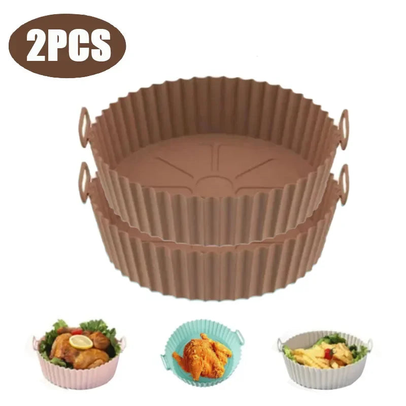 Air Fryer Silicone Basket Reusable Container