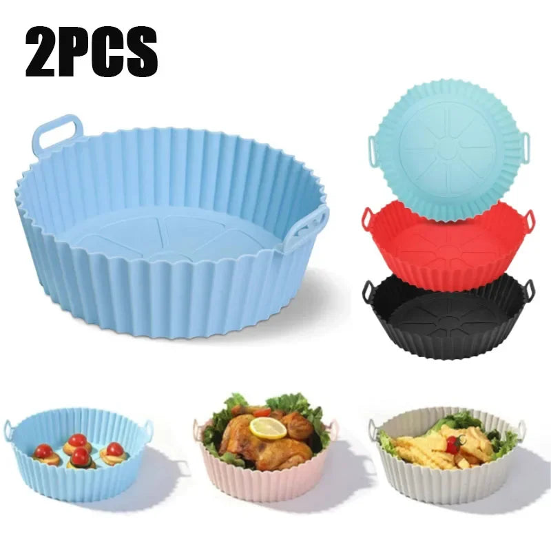 Air Fryer Silicone Basket Reusable Container