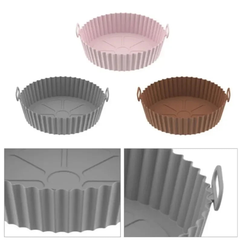 Air Fryer Silicone Basket Reusable Container