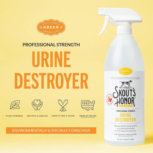 Skout's Honor Dog Urine Destroyer Carpet Cleaner - 35oz Professional Strength