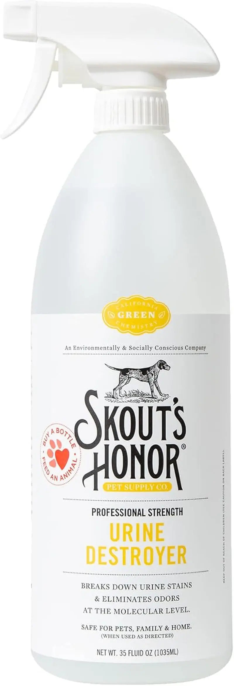 Skout's Honor Dog Urine Destroyer Carpet Cleaner - 35oz Professional Strength
