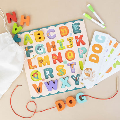 ABC Puzzle Set with Flashcards