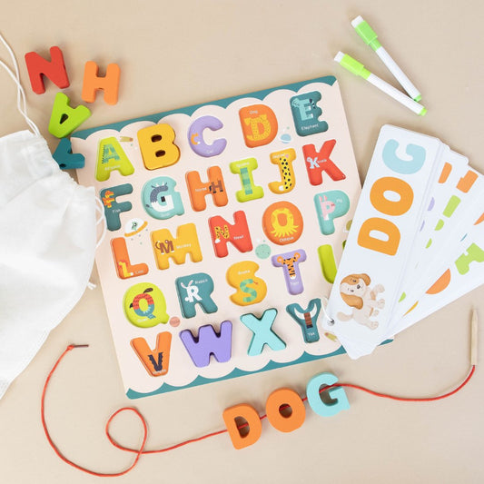 ABC Puzzle Set with Flashcards
