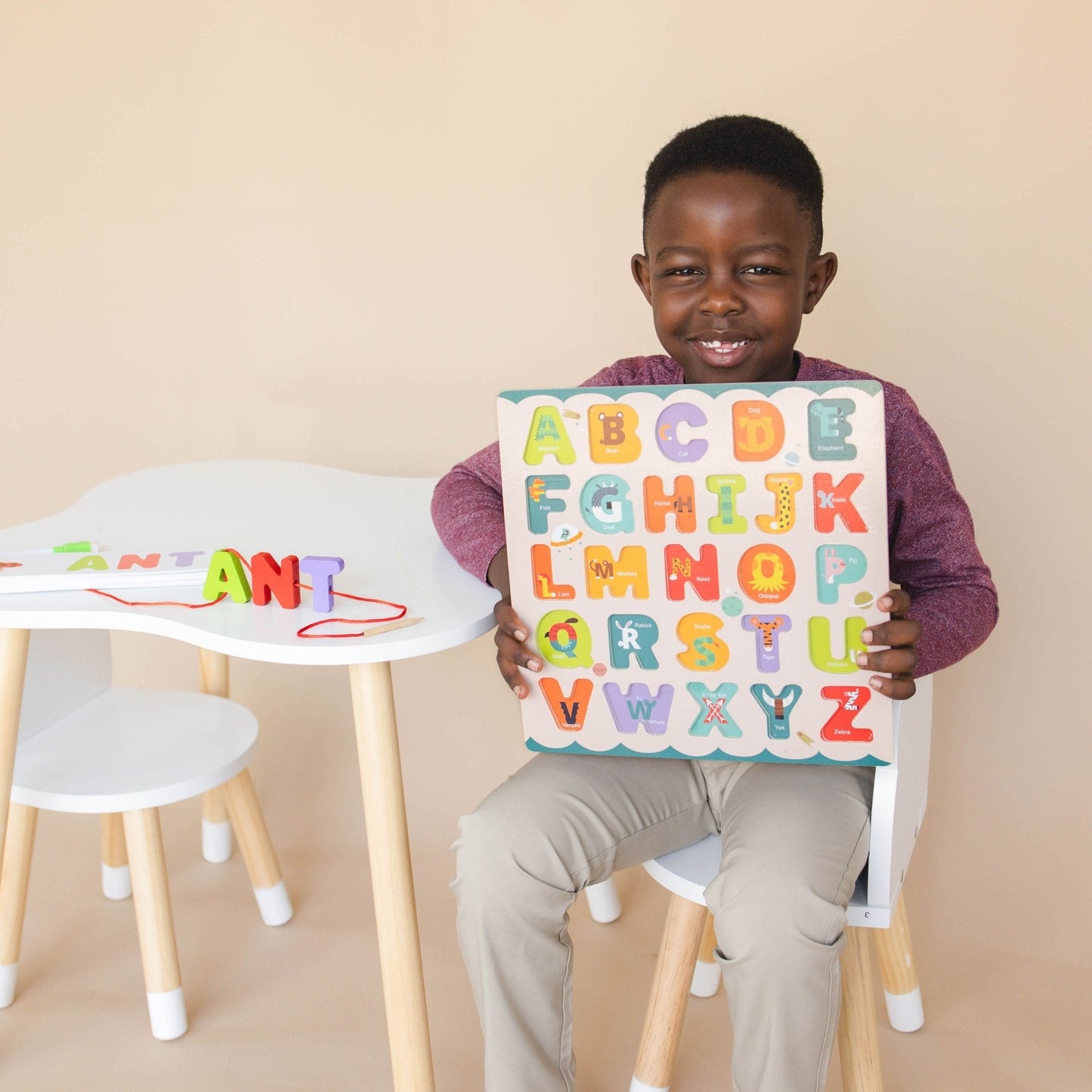 ABC Puzzle Set with Flashcards