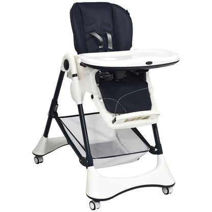 High Chair with Lockable Wheels
