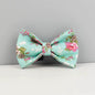 Blue Blossom Floral Dog Harness Set