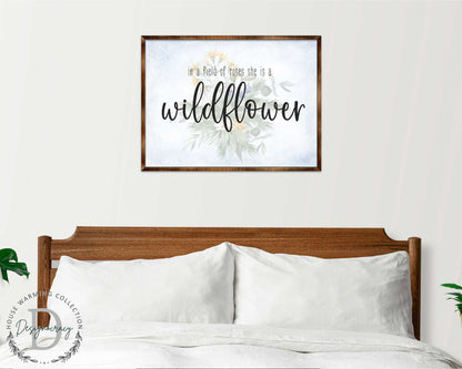 In a Field of Roses She Is a Wildflower