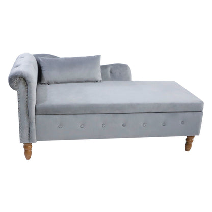Chaise Lounge With Storage & Pillow