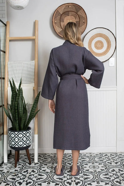 Women's Waffle Robe – Lightweight, Quick-Dry Spa Comfort