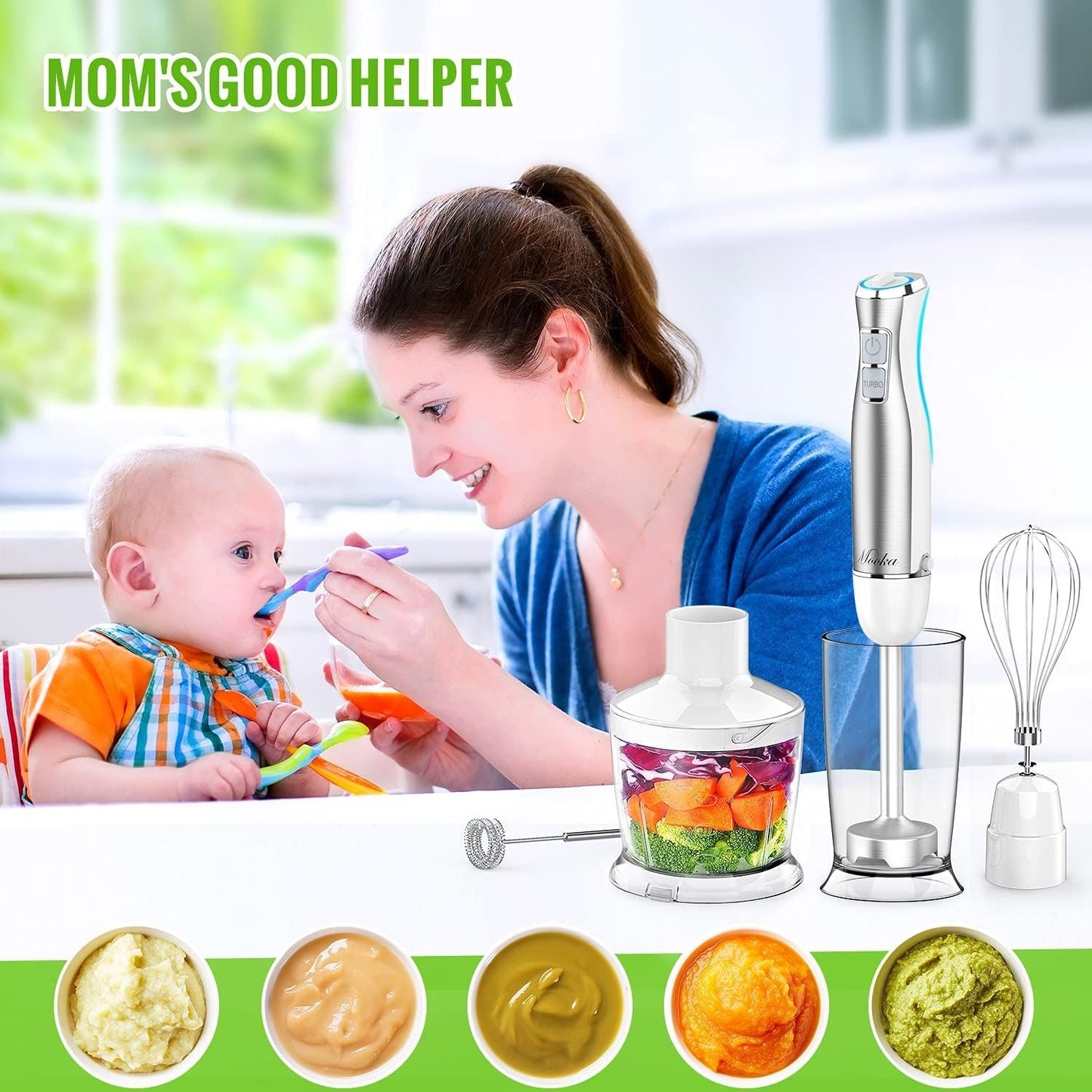 5 in 1 Multi-Purpose Immersion Blender Set