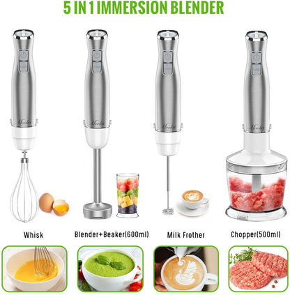 5 in 1 Multi-Purpose Immersion Blender Set