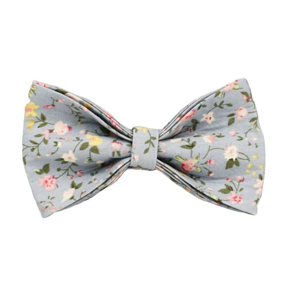 Dusty Blue Floral Dog Harness Set