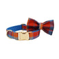 Midnight Copper Plaid Dog Harness Set