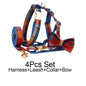 Midnight Copper Plaid Dog Harness Set