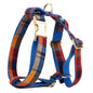 Midnight Copper Plaid Dog Harness Set