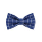 Plaid Dark Blue Dog Harness Set