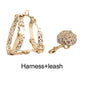 Soft Ivory Blossom Floral Dog Harness Set