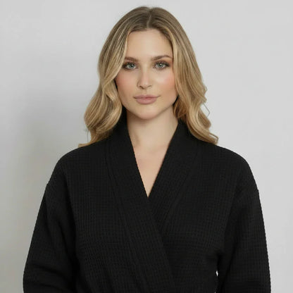 Women's Waffle Robe – Lightweight, Quick-Dry Spa Comfort