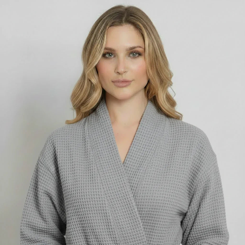 Women's Waffle Robe – Lightweight, Quick-Dry Spa Comfort