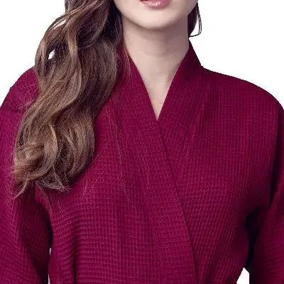 Women's Waffle Robe – Lightweight, Quick-Dry Spa Comfort