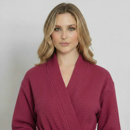 Women's Waffle Robe – Lightweight, Quick-Dry Spa Comfort