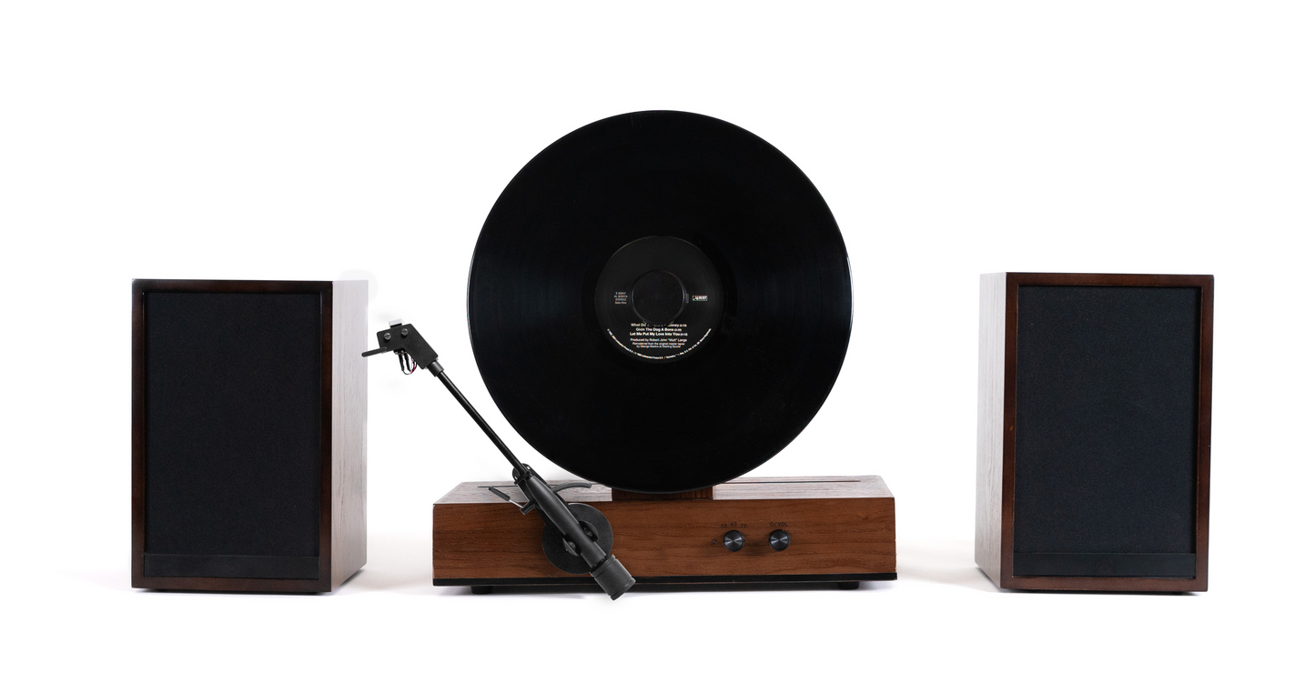 Vertical Vinyl Record Player