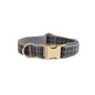 Gray Plaid Dog Harness Set