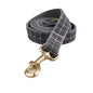Gray Plaid Dog Harness Set