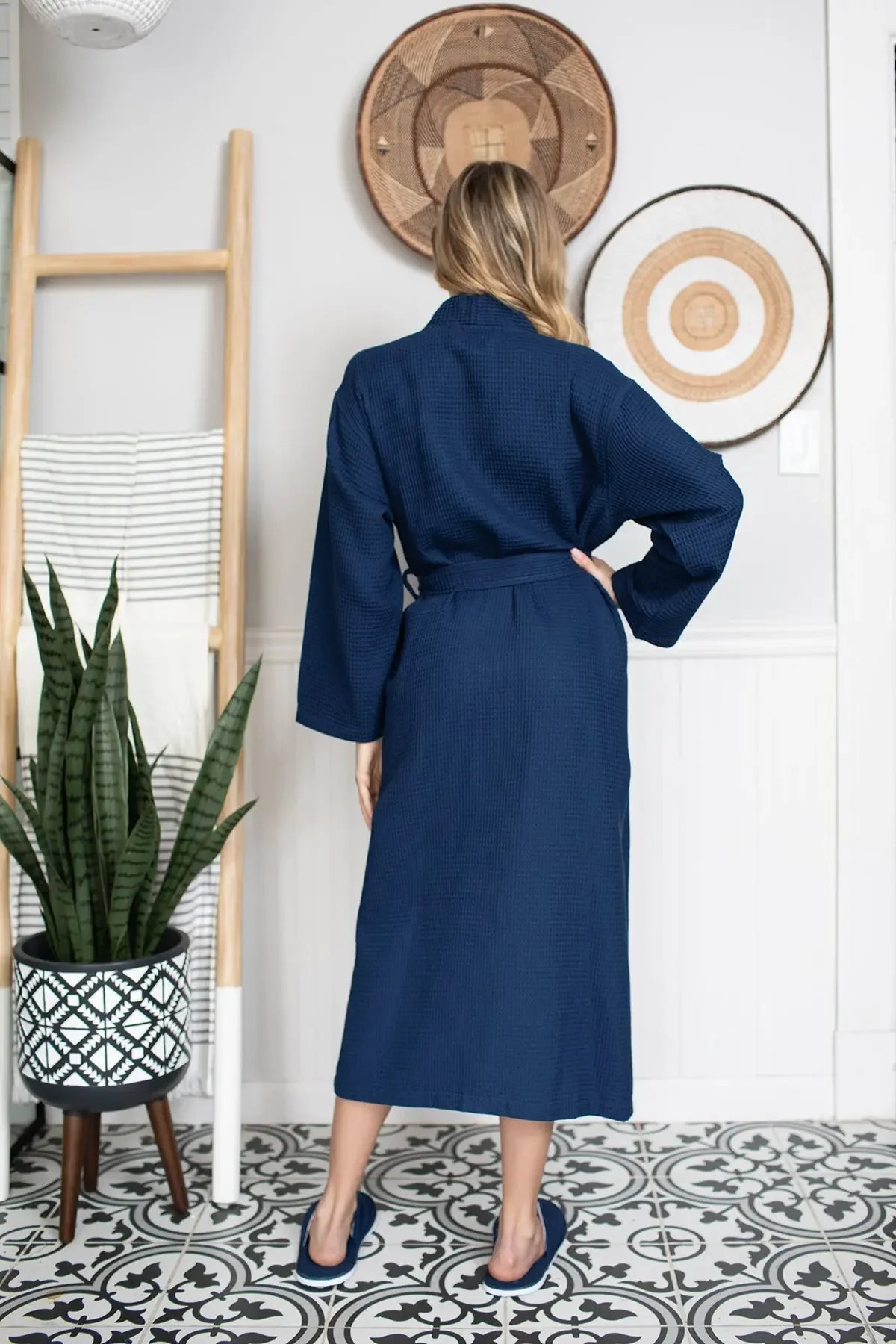 Women's Waffle Robe – Lightweight, Quick-Dry Spa Comfort