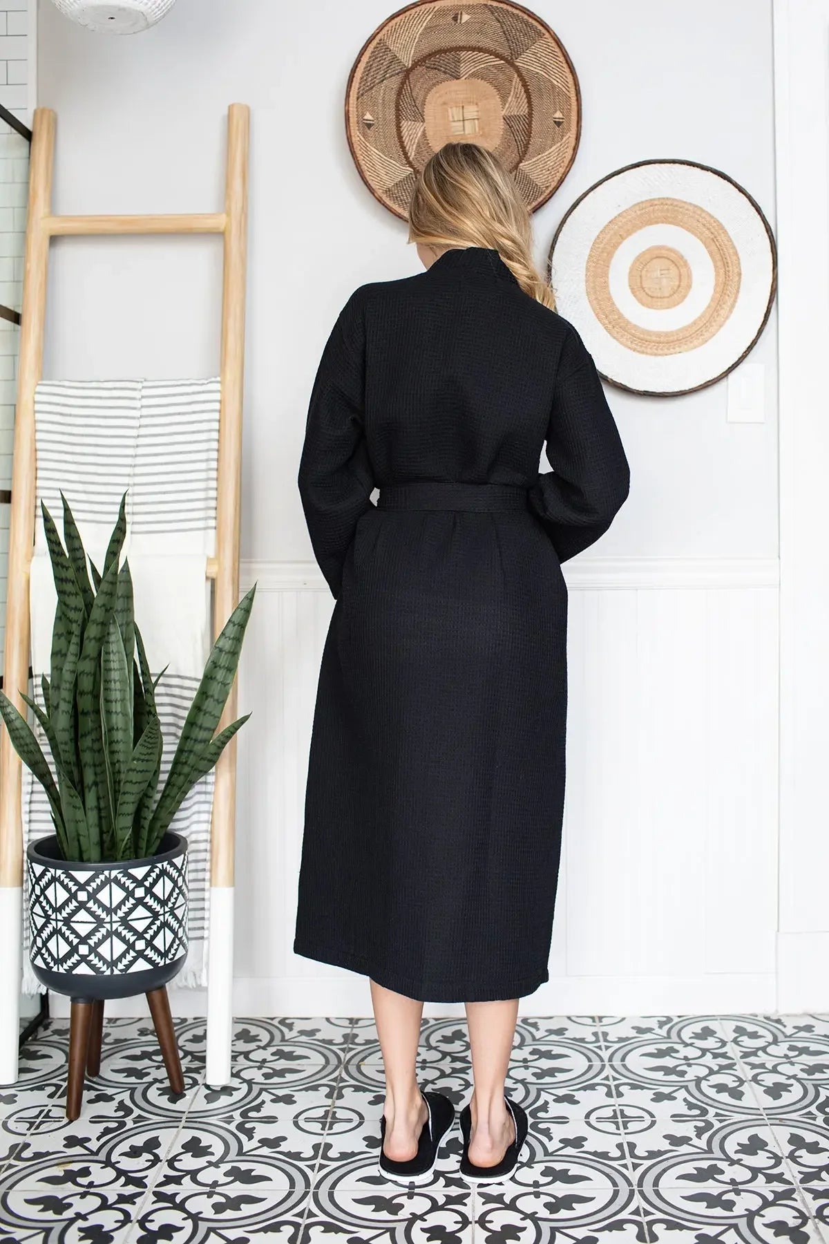 Women's Waffle Robe – Lightweight, Quick-Dry Spa Comfort