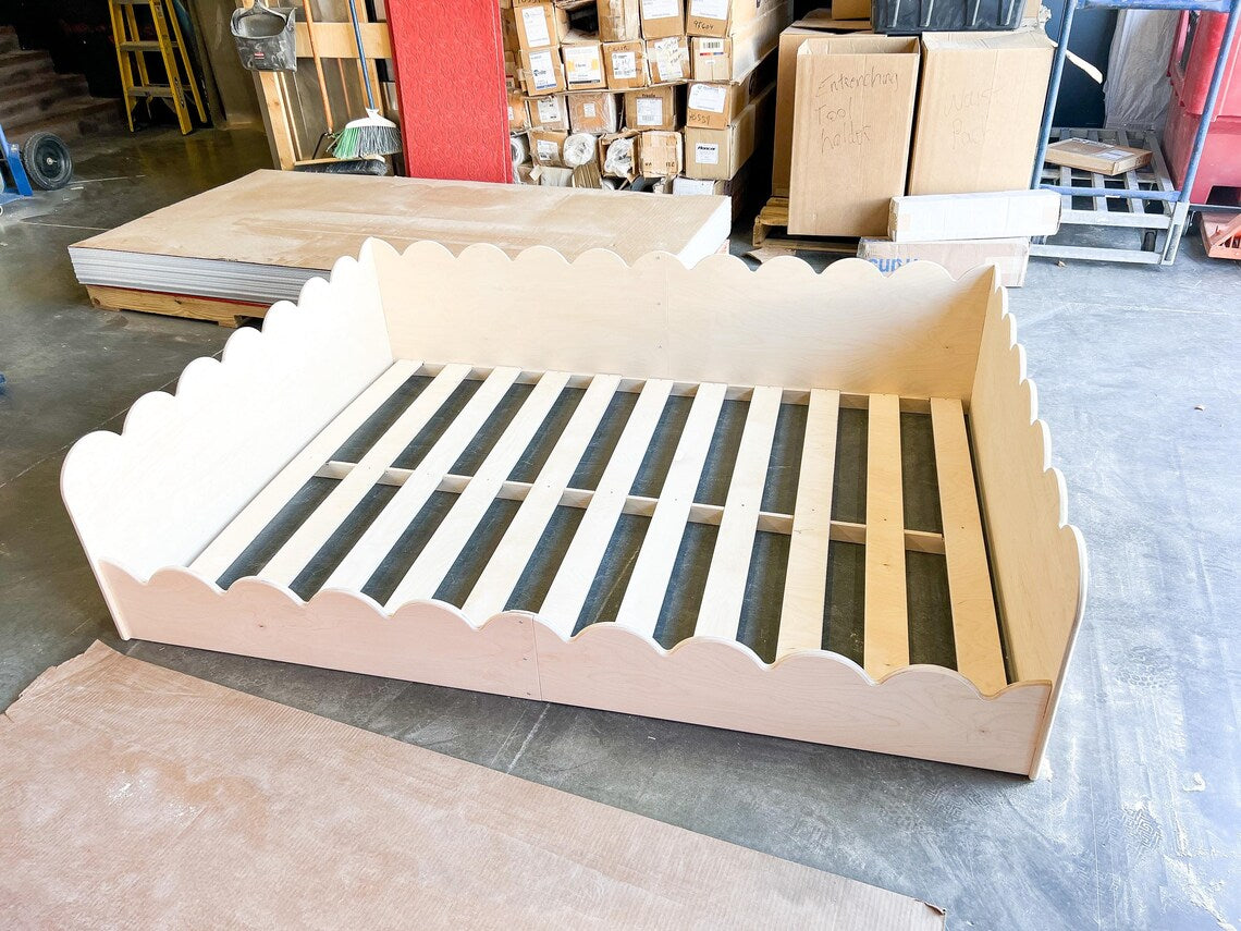 Scalloped Crib/Twin/Full-sized Bed