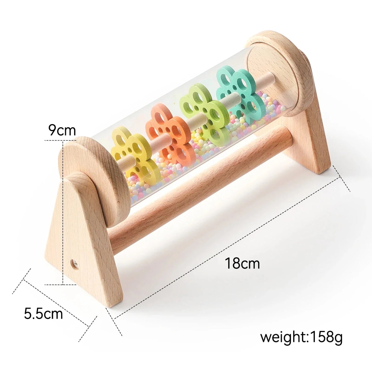 Colorful Wooden Rain Stick Rattle