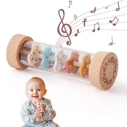 Colorful Wooden Rain Stick Rattle