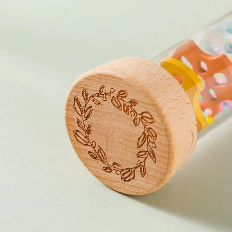 Colorful Wooden Rain Stick Rattle