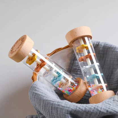 Colorful Wooden Rain Stick Rattle