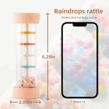 Colorful Wooden Rain Stick Rattle