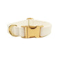 Milky White Velvet Dog Harness Set