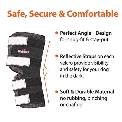 Rear Leg Brace with Safety Reflective Straps for Large Dogs